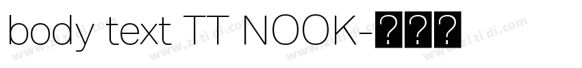 body text TT NOOK字体转换 body text TT NOOK字体转换
